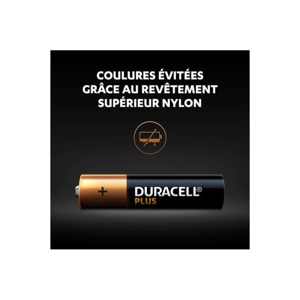 4 DURACELL 100% Plus LR03/AAA (1,5V) alkaliska batterier