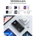 Miniatyrbild 4 av 4: INIU 10500mAh Externt batteri - PD3.0 QC4.0 Snabbladdning - iPhone Samsung iPad Pro - Svart