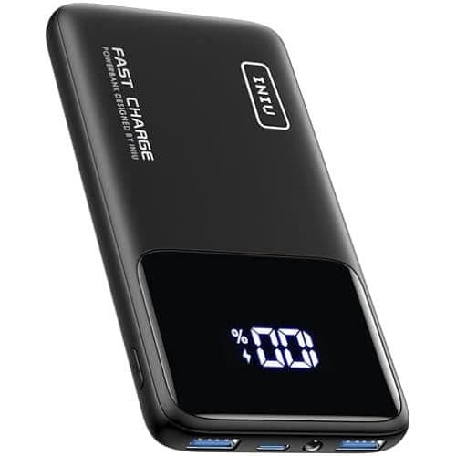 INIU 10500mAh Externt batteri - PD3.0 QC4.0 Snabbladdning - iPhone Samsung iPad Pro - Svart