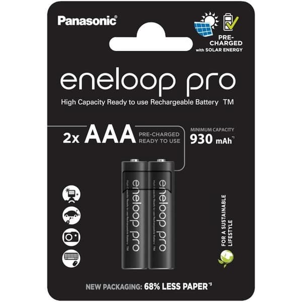 Panasonic eneloop pro BK-4HCDE-2BE Batteri 2 x typ AAA NiMH (uppladdningsbart) 930 mAh