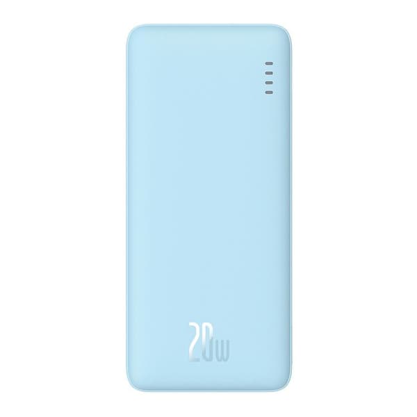 Extern USB-batteri, Typ-C, Micro-USB, 20W, 10000mAh + Typ-C-kabel - Baseus Airpow (P10022801313-00) - Galaxblå