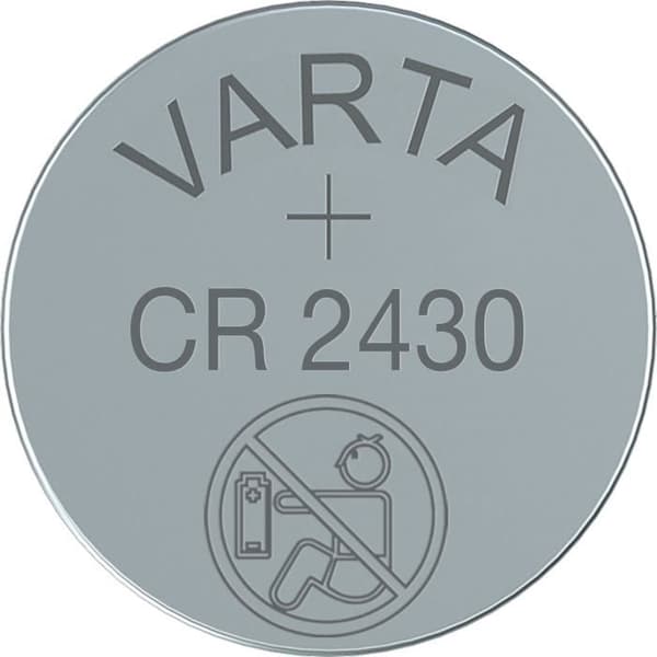 VARTA Paket med 2 st CR2430 3V litium elektroniska batterier