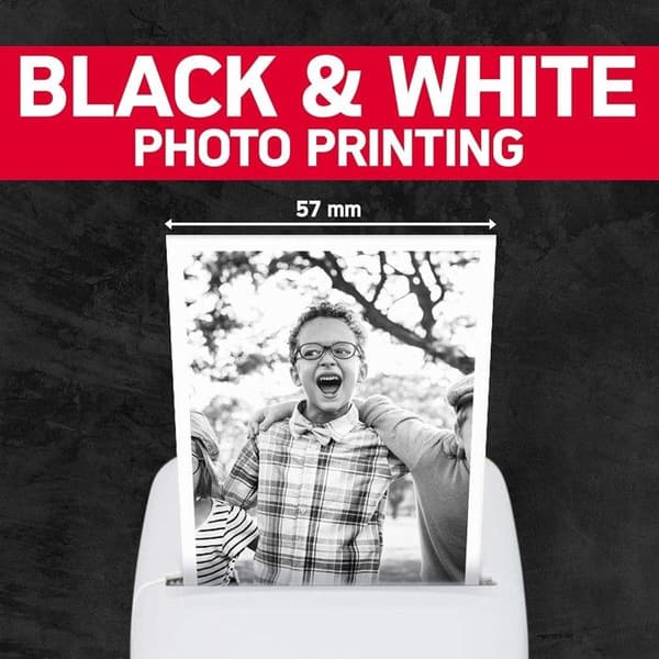 AGFA PHOTO Realipix Pocket P - Bärbar termisk fotoskrivare (svartvit utskrift utan bläck, Bluetooth, batteri