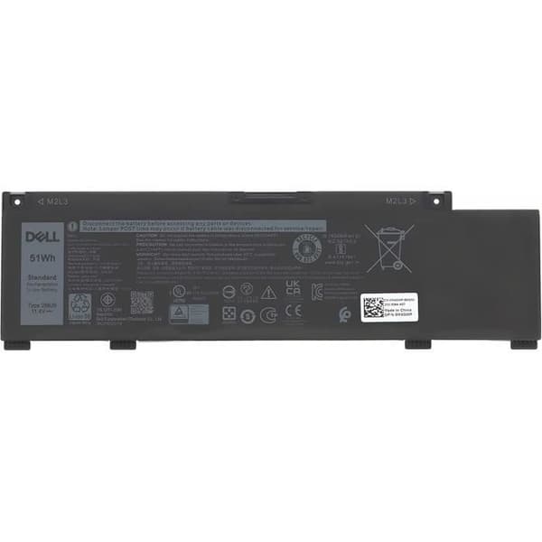 Batteri - DELL - G Series G3 3500/G5 5500/G3 3590/G5 SE 5505/Inspiron 5490 - 51Wh - 11,4V - Litium-jon