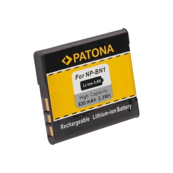 PATONA 630mAh Li-Ion kamerabatteri för Sony Action Cam-HDR-AS30; Cybershot DSC-QX10, QX30, TX100, W810, W830,...