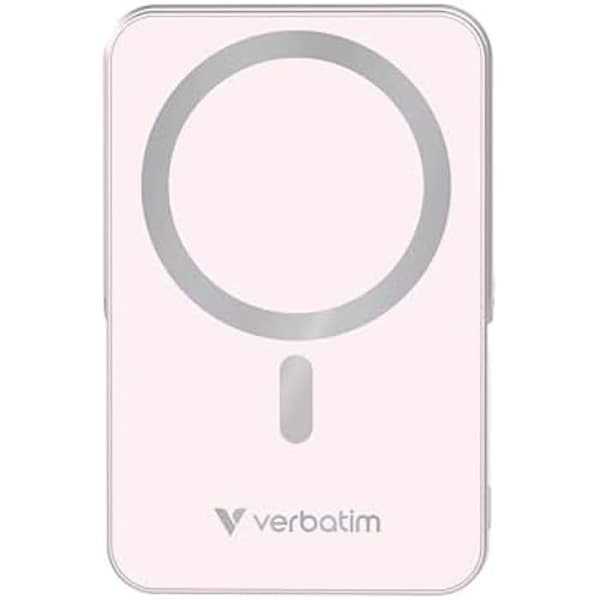 Batteri Externt - VERBATIM - Ladda 'n' Gå - 10 000 mAh - MagSafe - Snabbladdning 15 W
