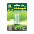 Pikkukuva 1 / 2: GALIX Pakkauksessa 2 ladattavaa akkua LR03 / AAA - Ni-Mh - 1,2 volttia - 300 mAh