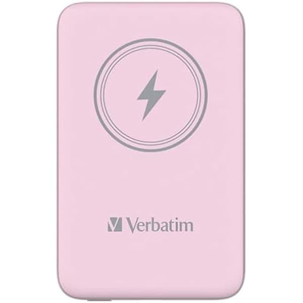 Charge 'n' Go Magnetic Wireless Power Bank 5000 Rosa