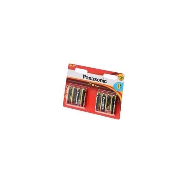 Panasonic ALR6B8-PRO. Guld ProPower PK8 AA-batterier. -Panasonic ALR6B8-PRO. Guld ProPower PK8 AA-batterier.