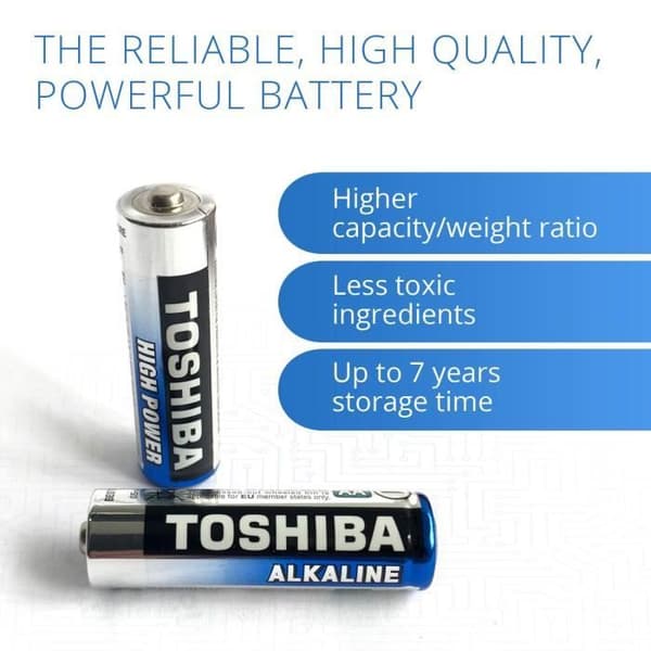 Batterier AA LR6 TOSHIBA 40-pack