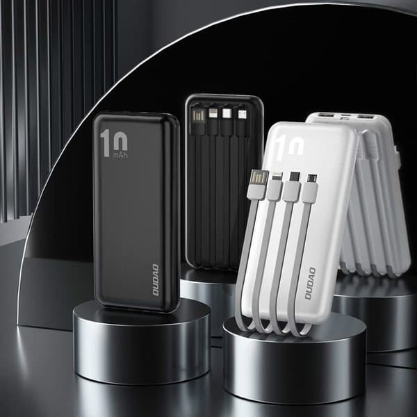 Extern batteri - power bank för telefon Dudao Extern batteri K6 Pro 10 000 mAh, vit