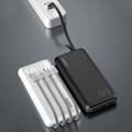 Miniatyrbild 4 av 4: Extern batteri - power bank för telefon Dudao Extern batteri K6 Pro 10 000 mAh, vit