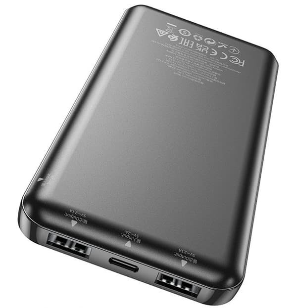 Hoco J100 Powerbank 10000 mAh Sort