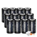 Miniatyrbillede 1 af 2: Genopladeligt C-batteri, 12V NI-MH, 4000mAh, 12 stk C-batteri