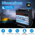 Miniatyrbillede 2 af 2: 12V 30Ah LiFePO4 Batteri, Høj Effektivitet, Indbygget BMS,12V 30Ah