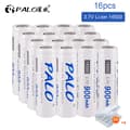 Miniatyrbillede 2 af 2: Genopladelige batterier, 900mAh kapacitet, lithium-ion teknologi, 16 stk 14500 batteri, 3,7V