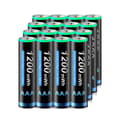 Miniatyrbillede 1 af 2: Genopladeligt AAA Lithium Batteri, 1200mWh Kapacitet, Ideelt til Kamera og Lommelygte, 16PCS AAA
