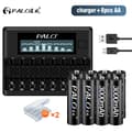 Miniatyrbillede 2 af 2: Genopladelige batterier, 100% originale, 12V 3000mAh, 8 AA 1 oplader