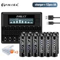 Miniatyrbillede 2 af 2: Genopladelige batterier, 100% originale, 12V 3000mAh, 12AA 1 Oplader