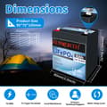 Miniatyrbillede 2 af 2: LifePo4 batteri, indbygget BMS, serie eller parallel kompatibilitet., 12V 6AH