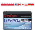 Miniatyrbillede 2 af 2: LifePo4 batteri, indbygget BMS, serie eller parallel kompatibilitet., 12V 12AH