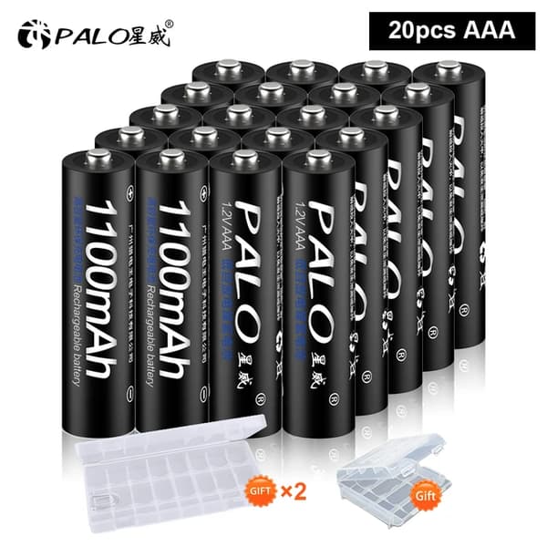 Uudelleenladattava AAA-paristo, 12V 1100mAh kapasiteetti, ihanteellinen leluihin ja kaukosäätimiin., 12V, 20 kpl