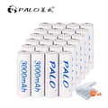 Miniatyrbillede 2 af 2: 1,2V AA Genopladelige Batterier, 3000mAh Kapacitet, NI-MH Teknologi,24 stk. AA-batteri