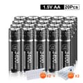 Miniatyrbillede 2 af 2: AA Li-Ion Genopladelige Batterier, 3400mWh Høj Kapacitet, CE Certificeret,20 stk., 1,5V