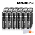 Miniatyrbillede 2 af 2: AA Li-Ion Genopladelige Batterier, 3400mWh Høj Kapacitet, CE Certificeret,24 stk., 1,5V