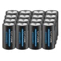 Miniatyrbillede 1 af 2: Genopladeligt 3,7V CR123A Batteri, 2550mWh Kapacitet, USB Type-C Opladning,16 stykker