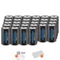 Miniatyrbillede 1 af 2: Genopladeligt 3,7V CR123A Batteri, 2550mWh Kapacitet, USB Type-C Opladning,28 stykker