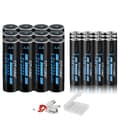 Miniatyrbillede 1 af 2: Genopladelige AA- og AAA-batterier, 3000 mAh batterikapacitet, USB-opladning,12AA-12AAA Batteri