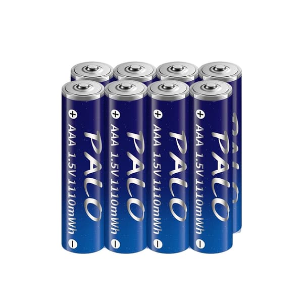 Genopladeligt AAA-batteri, 1110mWh kapacitet, USB-genopladeligt, 8PCS AAA