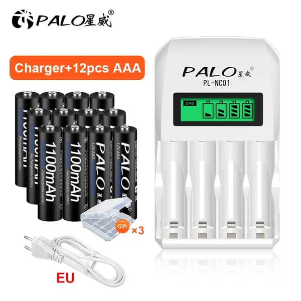Genopladeligt Batteripakke, Intelligent Oplader, 12V 12mAh Kapacitet, Polen, 12 batteri 1 oplader