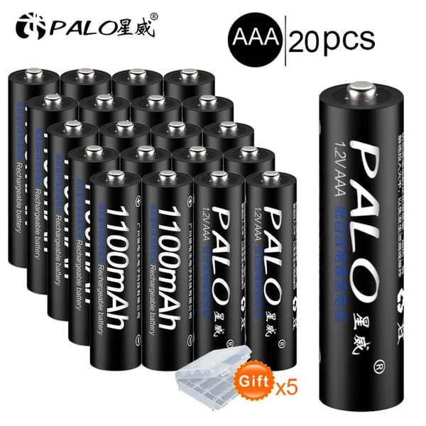 Genopladeligt Batteripakke, Intelligent Oplader, 12V 12mAh Kapacitet, Polen, 20 stk