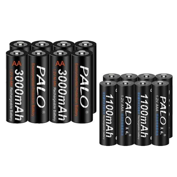 Genopladelige batterier, lav selvudladning, ideelle til legetøj og tastaturer., 8AA 8AAA