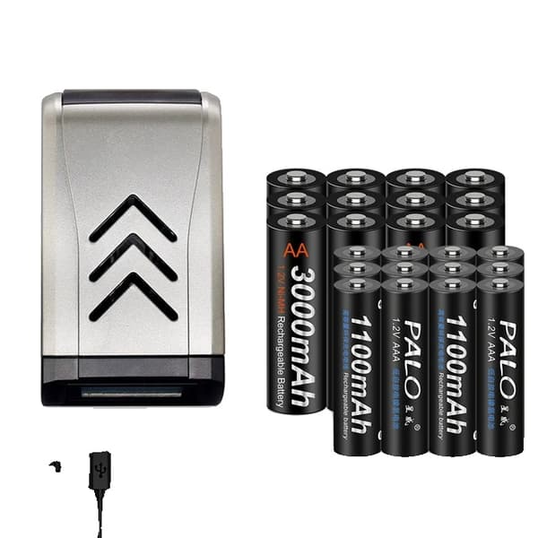Genopladelige batterier, lav selvudladning, ideelle til legetøj og tastaturer., 12AA12AAA 1 opladning