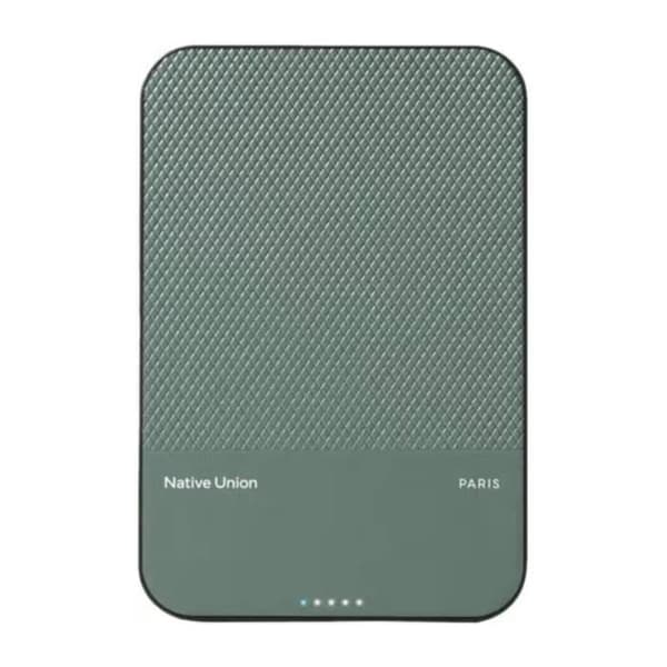 Extern Batteri 5000mAh Magnetisk MagSafe &amp; Qi2 Native Union Grön