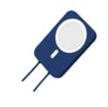Miniatyrbillede 3 af 4: INF Silikone-etui til iPhone 12 MagSafe trådløs powerbank Blå