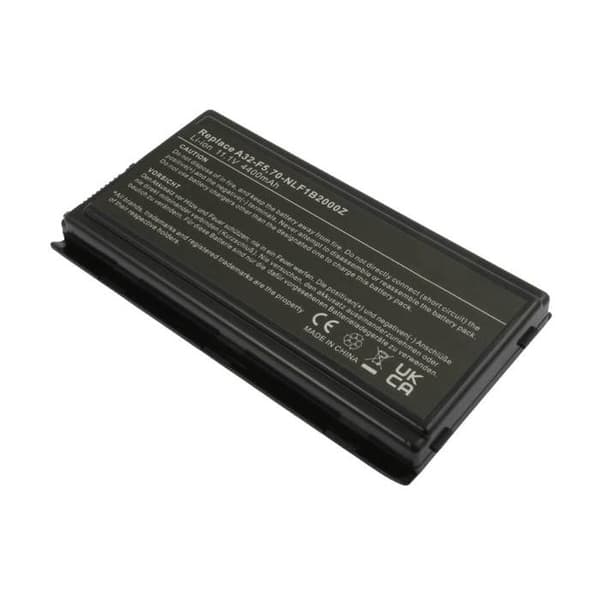 Ersättningsbatteri för Asus F5, X50, A32-F5 11.1V 4400mAh Li-ion Svart