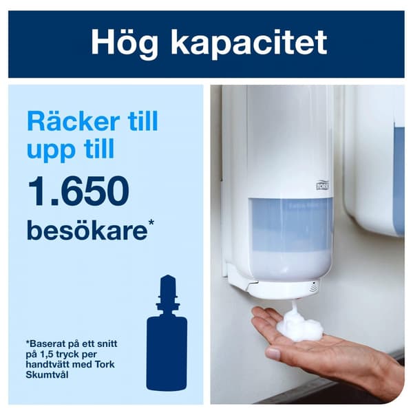Dispenser TORK S4 Tvål INT Sens. vit