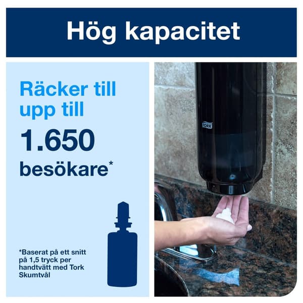 Dispenser TORK S4 Tvål INT Sens. svart