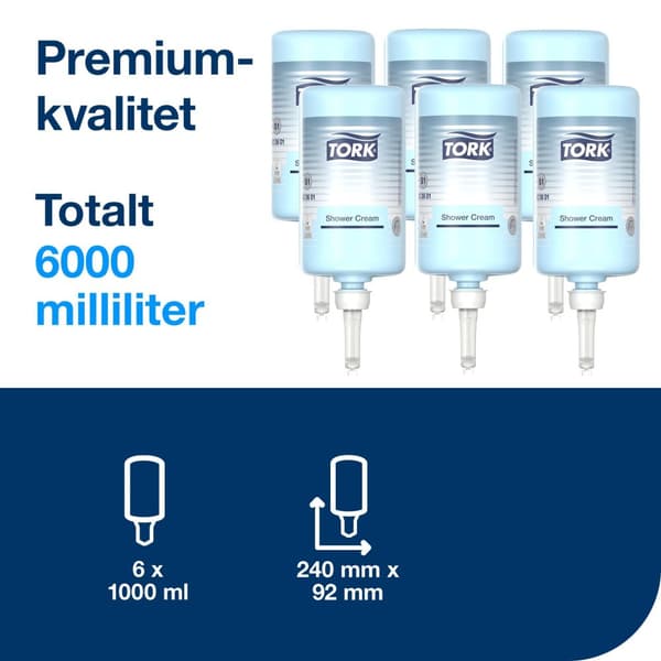 Duschtvål TORK S1 Unisexdoft 1L 6st
