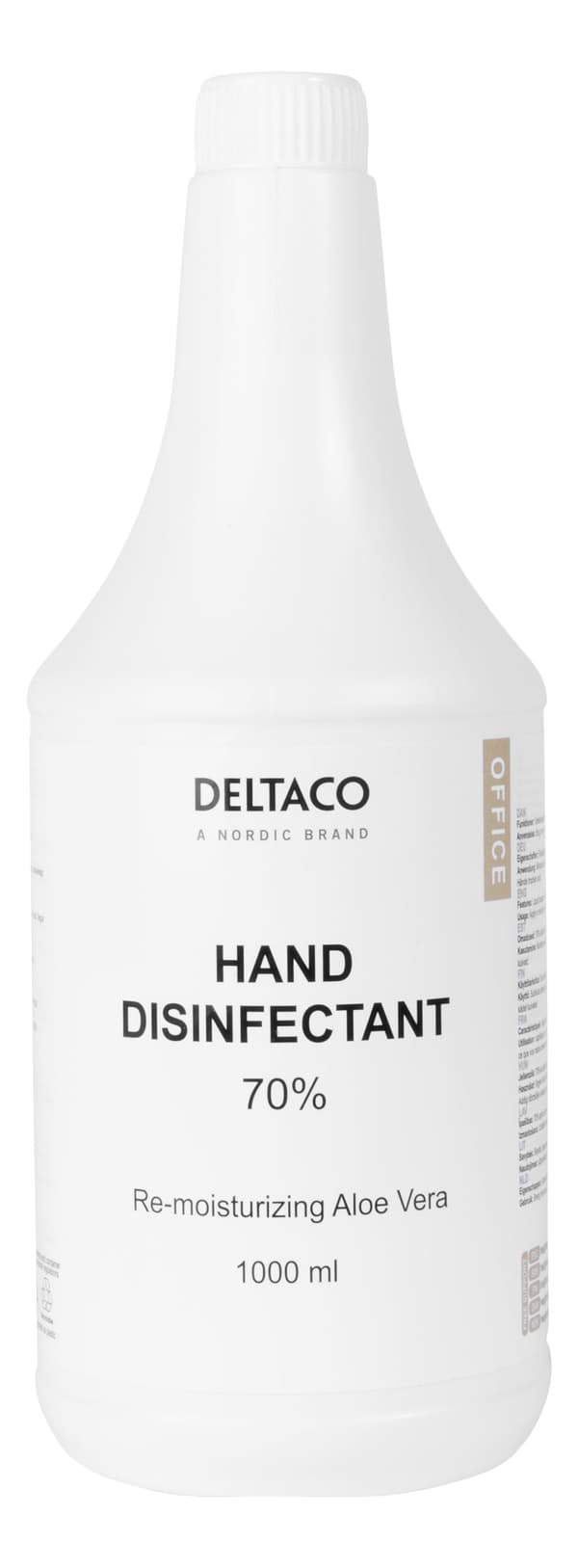 Hand disinfectant with aloe vera, 70%, 1000 ml, white