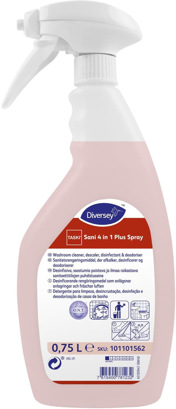 WC-rent TASKI Sani 4in1+ spray 750ml 6st