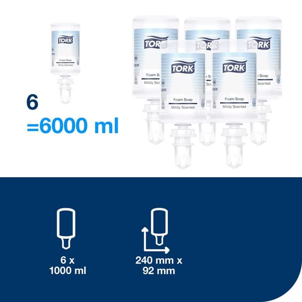 Skumtvål TORK S4 Mild 1L 6st