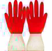 10 PCS Household Two-color Washing Gloves Housework Cleaning Laundry Dishwashing Latex Gloves, Size:XL