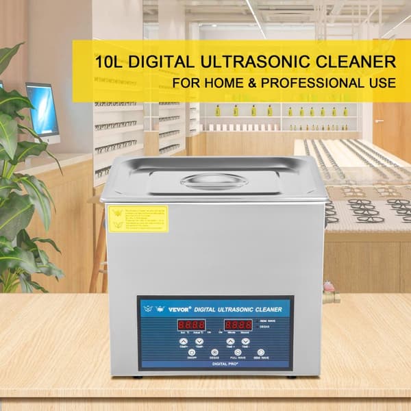 10L Ultralydsrenser - 3 Tilstande, Dobbelt Frekvens, Justerbar Opvarmning & Tid