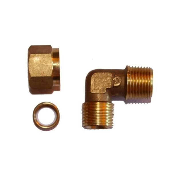 3/8 inch tilslutning knæ med union og forsegling