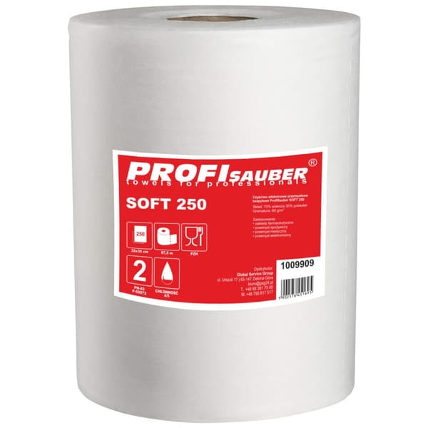 Mjuk industriell nonwoven rengöringsduk ProfiSauber SOFT 250
